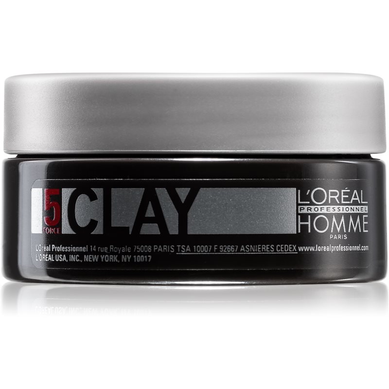 L’Oréal Professionnel Homme 5 Force Clay modellező agyag erős fixálás 50 ml-Eredeti