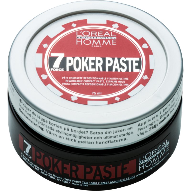 L’Oréal Professionnel Homme 7 Poker modellező paszta extra erős fixálás 75 ml-Ár
