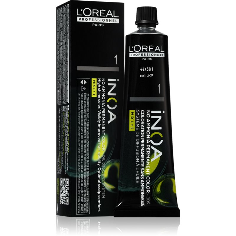 L’Oréal Professionnel Inoa tartós hajfesték ammónia nélkül árnyalat 1 60 ml-Ár