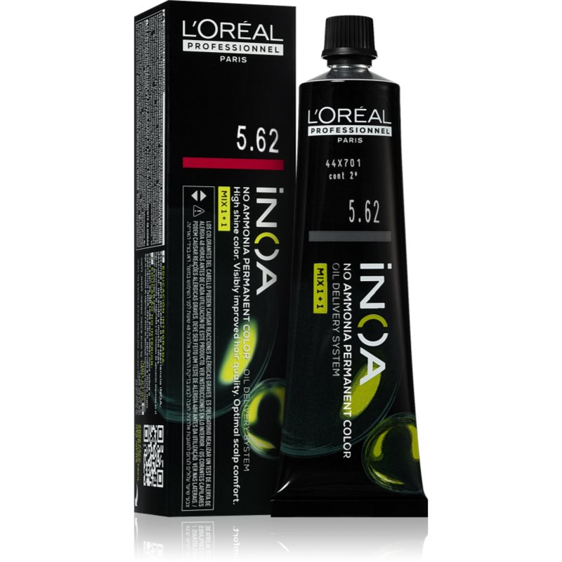 L’Oréal Professionnel Inoa tartós hajfesték ammónia nélkül árnyalat 5.62 60 ml-Ár
