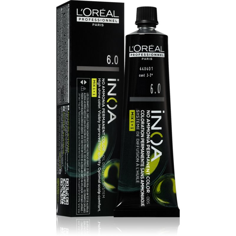 L’Oréal Professionnel Inoa tartós hajfesték ammónia nélkül árnyalat 6.0 60 ml-Ár