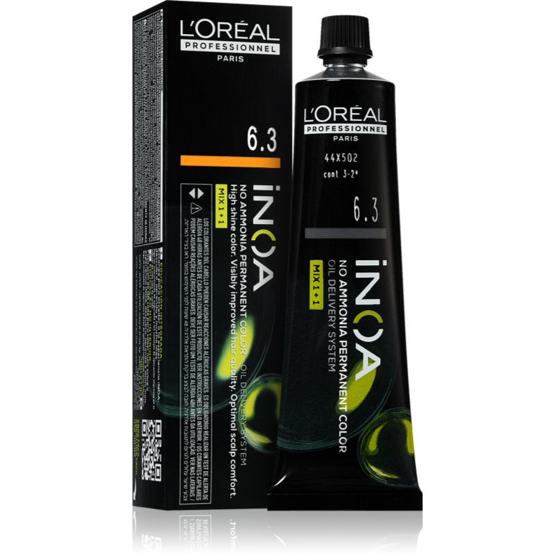 L’Oréal Professionnel Inoa tartós hajfesték ammónia nélkül árnyalat 6.3 60 ml-Ár