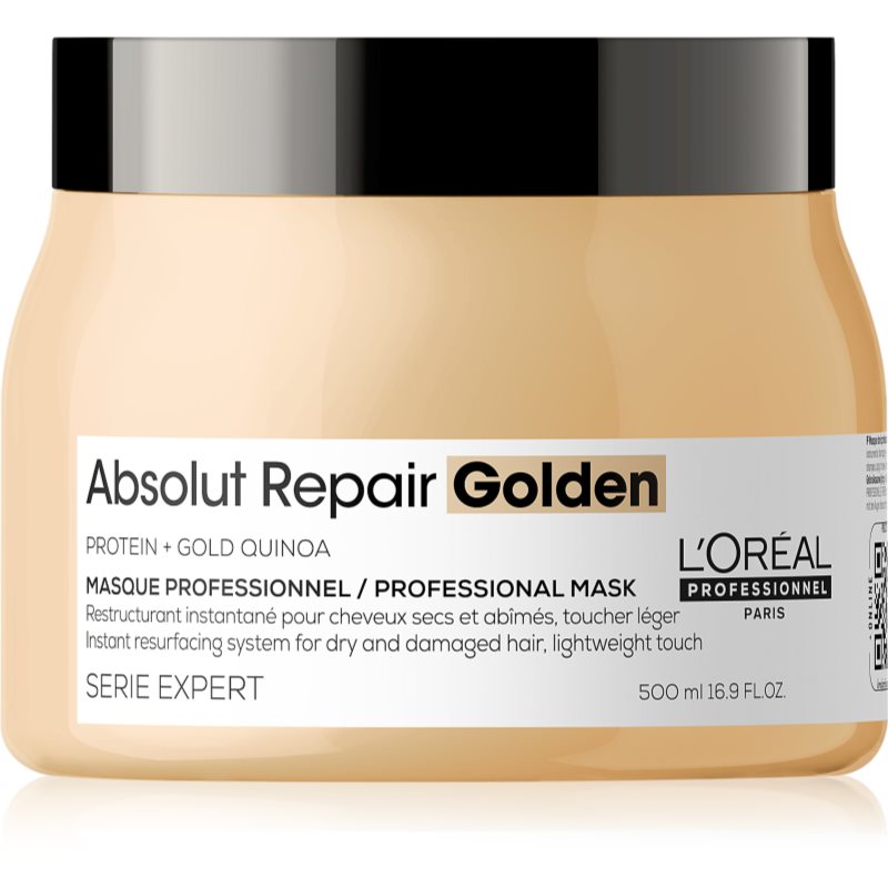 L’Oréal Professionnel Serie Expert Absolut Repair Golden regeneráló maszk száraz és sérült hajra 500 ml-Ár