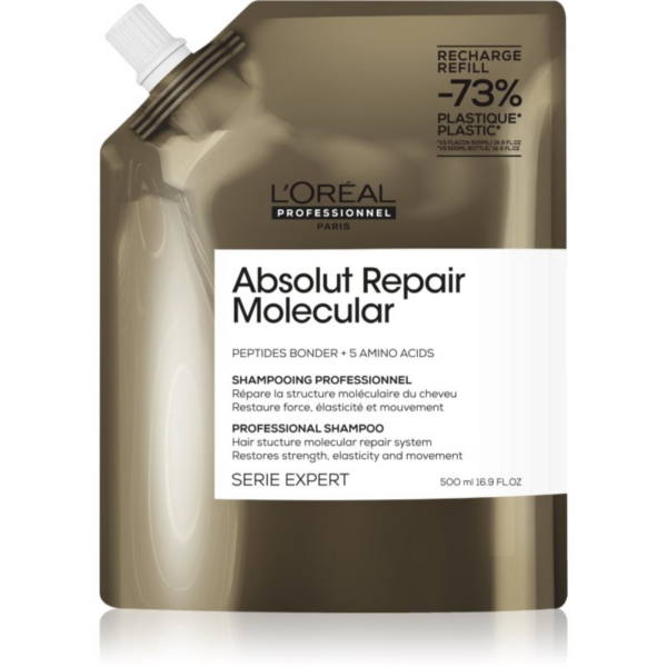 L’Oréal Professionnel Serie Expert Absolut Repair Molecular hajerősítő sampon a sérült hajra 500 ml-Ár