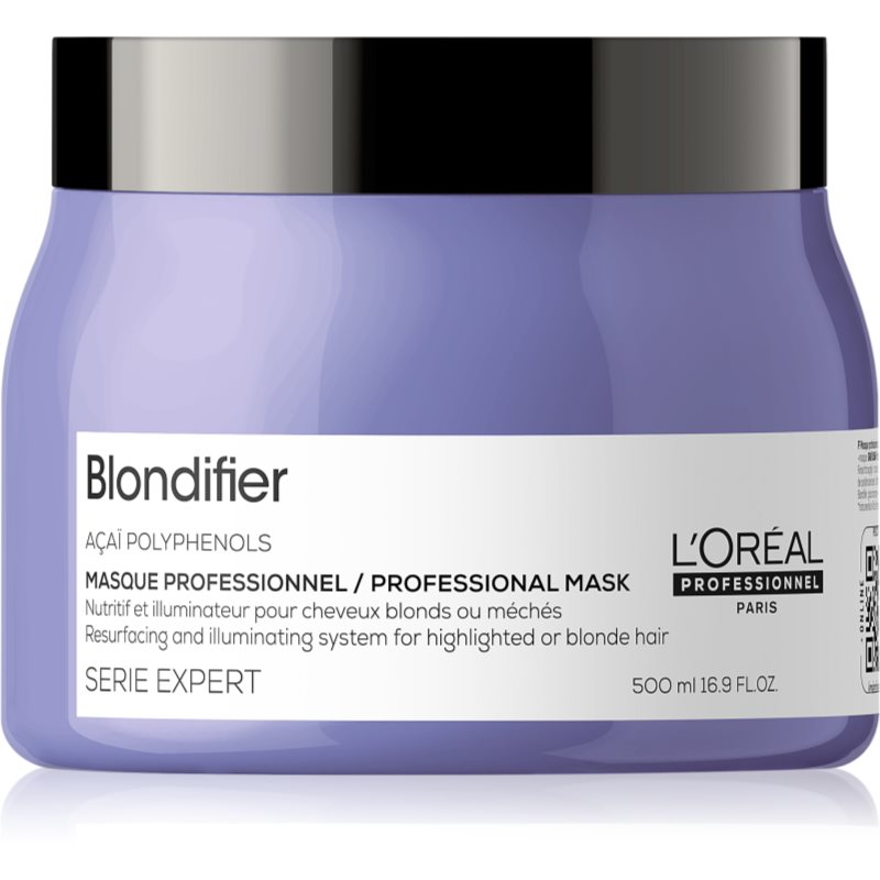 L’Oréal Professionnel Serie Expert Blondifier regeneráló és helyreállító maszk a szőke és melírozott hajra 500 ml-Ár