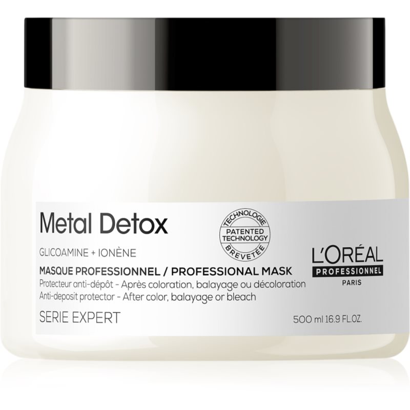 L’Oréal Professionnel Serie Expert Metal Detox mélyen tápláló maszk a festett és károsult hajra 500 ml-Ár