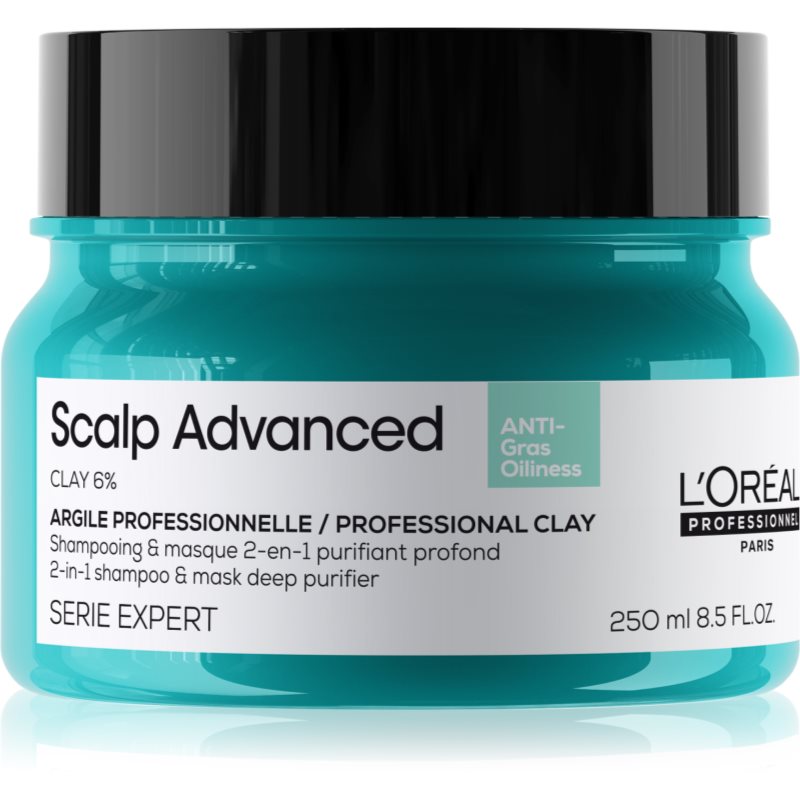 L’Oréal Professionnel Serie Expert Scalp Advanced 2 az 1-ben sampon és pakolás zsíros hajra és fejbőrre 250 ml-Ár