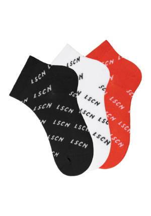 LSCN by LASCANA Zokni  piros / fekete / fehér-Hungary