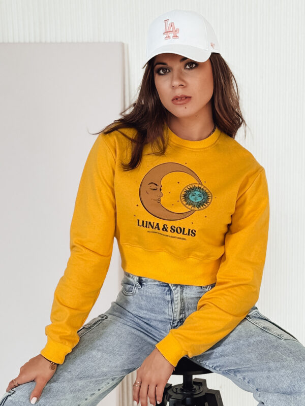 LUNA női crop top sárga Dstreet