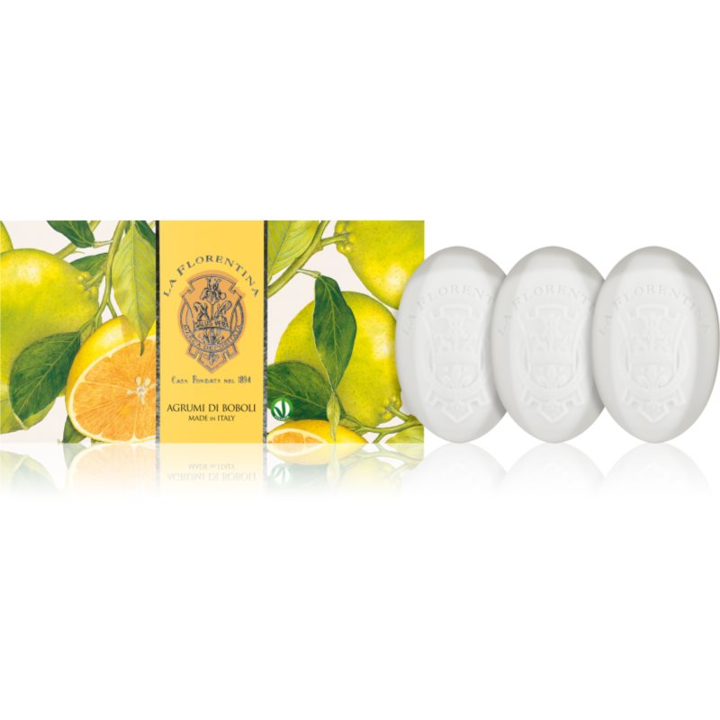 La Florentina Boboli Citrus Hand Soap szilárdszappan-szett citrus 3x150 g-Ár