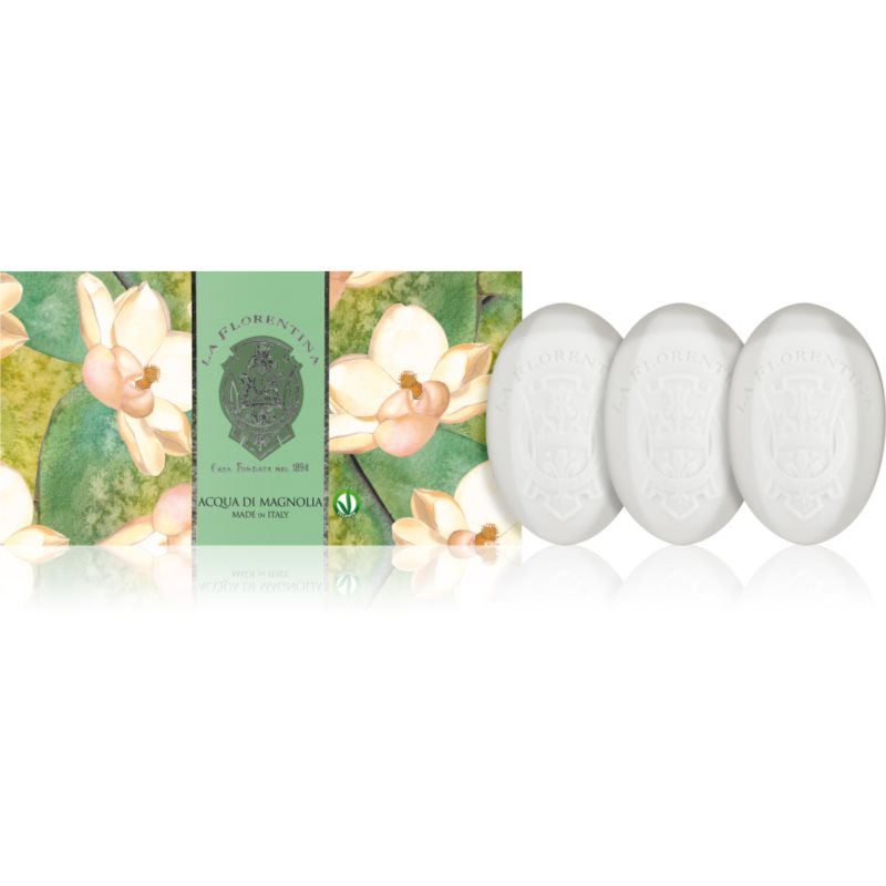 La Florentina Fresh Magnolia Hand Soap szilárdszappan-szett magnólia 3x150 g-Ár