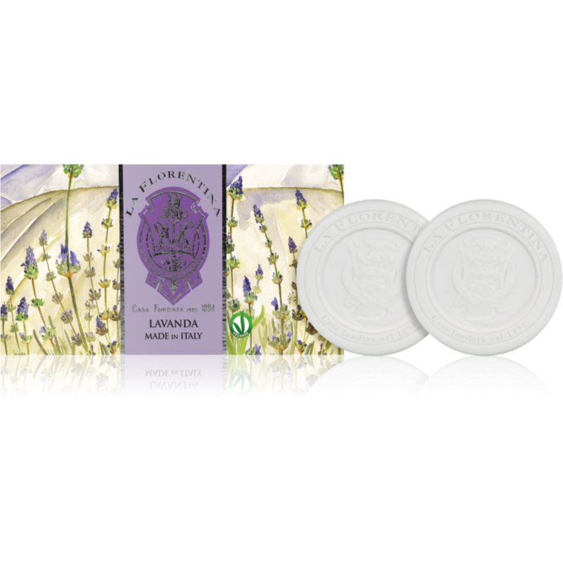 La Florentina Lavender Sculpted Soap természetes szilárd szappan 2x115 g-Ár