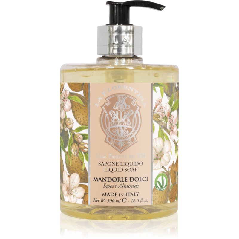La Florentina Sweet Almonds Liquid Soap természetes folyékony kézszappan 500 ml-Ár