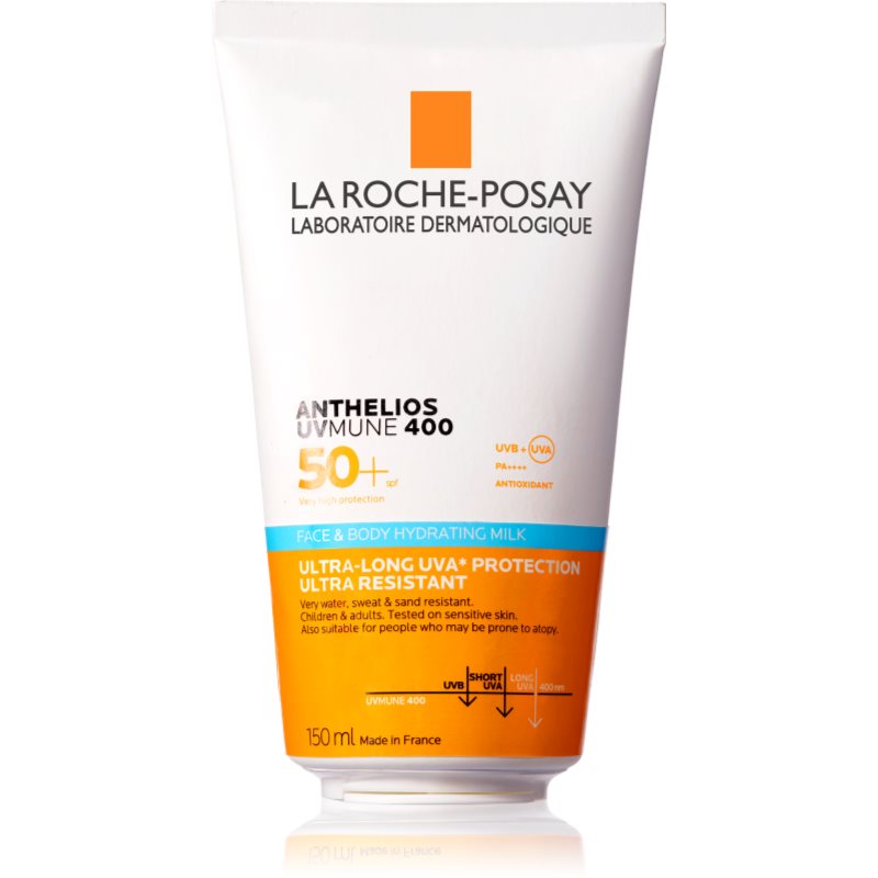 La Roche-Posay Anthelios UVMUNE 400 Face & Body védő és hidratáló tej arcra és testre SPF 50+ 150 ml-ár