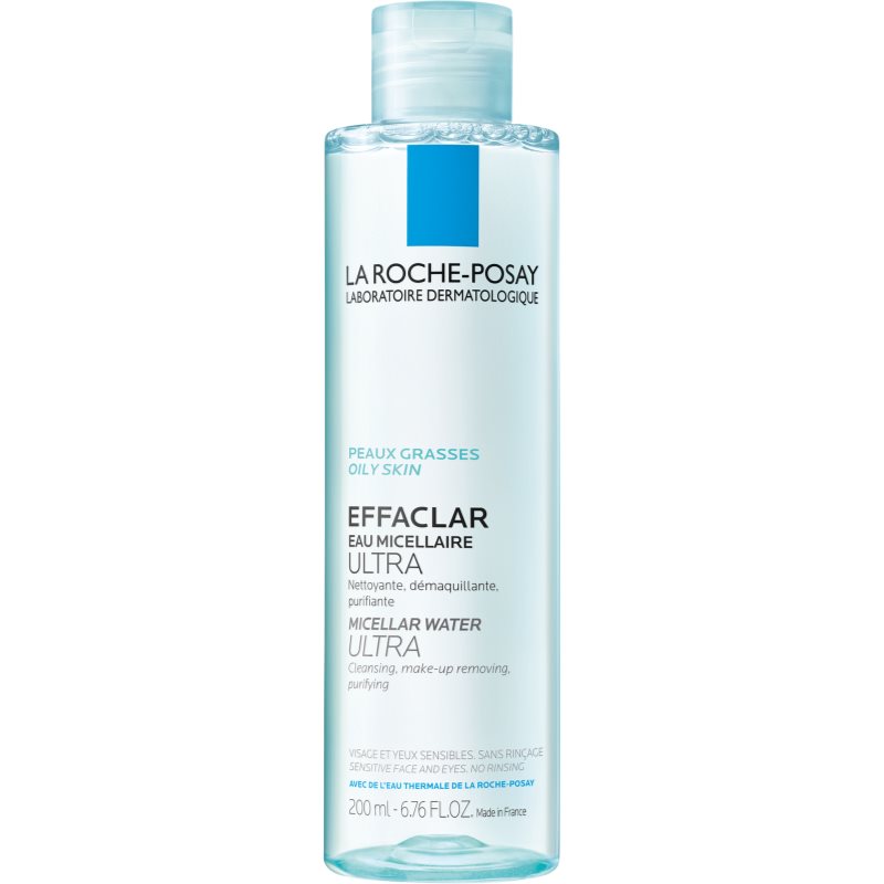La Roche-Posay Effaclar Ultra tisztító micellás víz problémás és pattanásos bőrre 200 ml-Eredeti