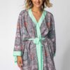 LaLupa Woman's Cover Up Kimono LA107