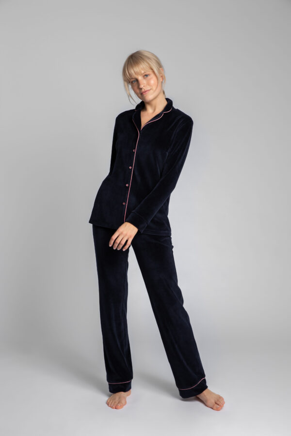 LaLupa női ing LA007 Navy Blue