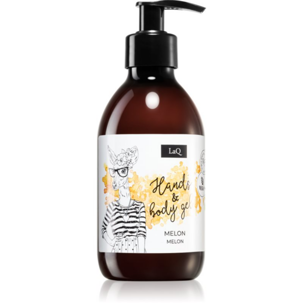 LaQ Fruit Line Melon felfrissítő tusfürdő gél kézre és testre 300 ml-Ár