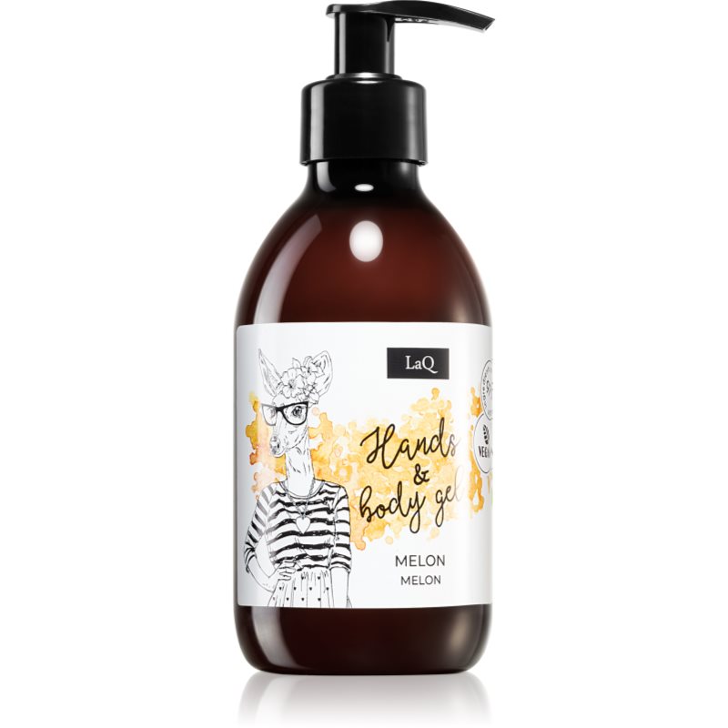 LaQ Fruit Line Melon felfrissítő tusfürdő gél kézre és testre 300 ml-Ár