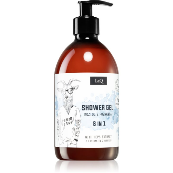 LaQ Goat From Poznaň felfrissítő tusfürdő gél 8 in 1 komlótoboz kivonattal 500 ml-Ár