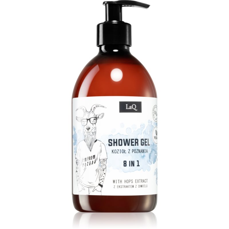 LaQ Goat From Poznaň felfrissítő tusfürdő gél 8 in 1 komlótoboz kivonattal 500 ml-Ár