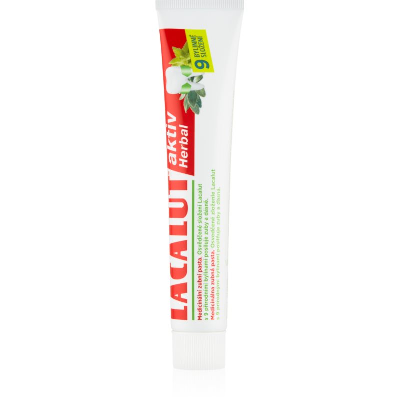 Lacalut Aktiv Herbal fogkrém a fogak és az íny erősítésére 75 ml-Eredeti