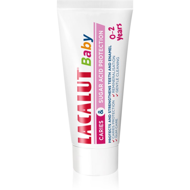Lacalut Baby Caries and Sugar Acid Protection fogkrém gyermekeknek 0-2 Years 55 ml-Ár