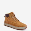 Lace-up men's ankle boots Big Star Hi-Poly System Camel