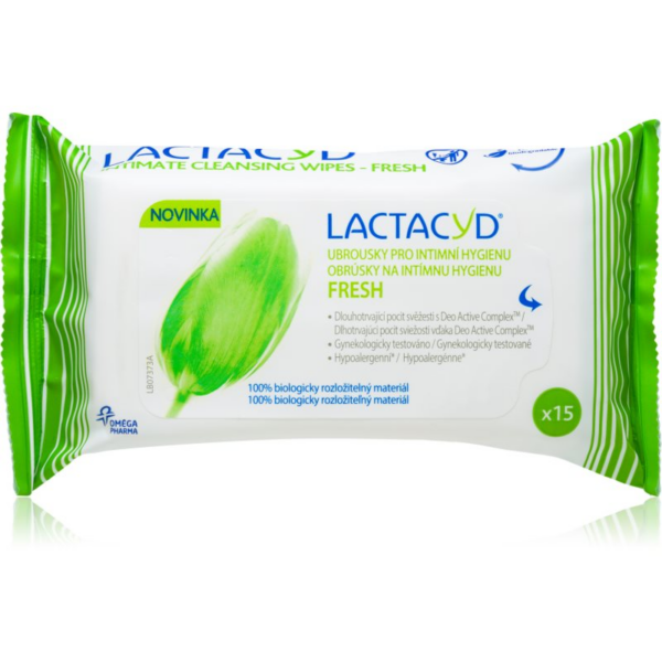 Lactacyd Fresh papírtörlők az intim higiéniához 15 db-ár