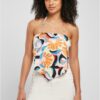 Ladies Cropped AOP Satin Triangle Top magicmangoabstract
