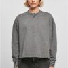 Ladies Heavy Terry Garment Dye Crewneck darkshadow
