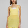 Ladies Loose Burnout Tank Yellow