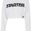 Ladies Starter Cropped Hoody White
