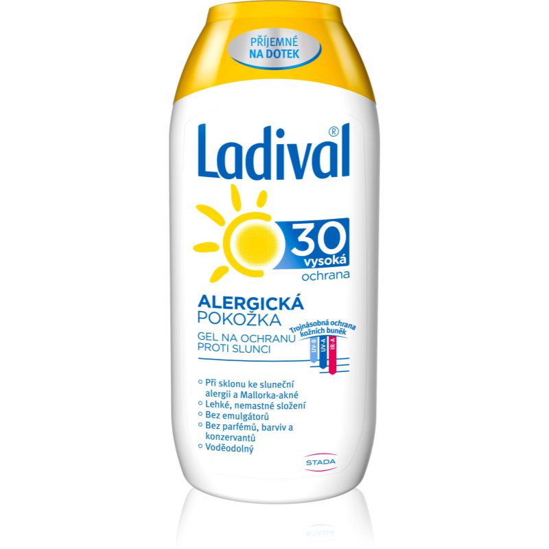 Ladival Allergic Skin védő krémes gél nap által kiváltott allergiás reakciók ellen SPF 30 200 ml-Eredeti
