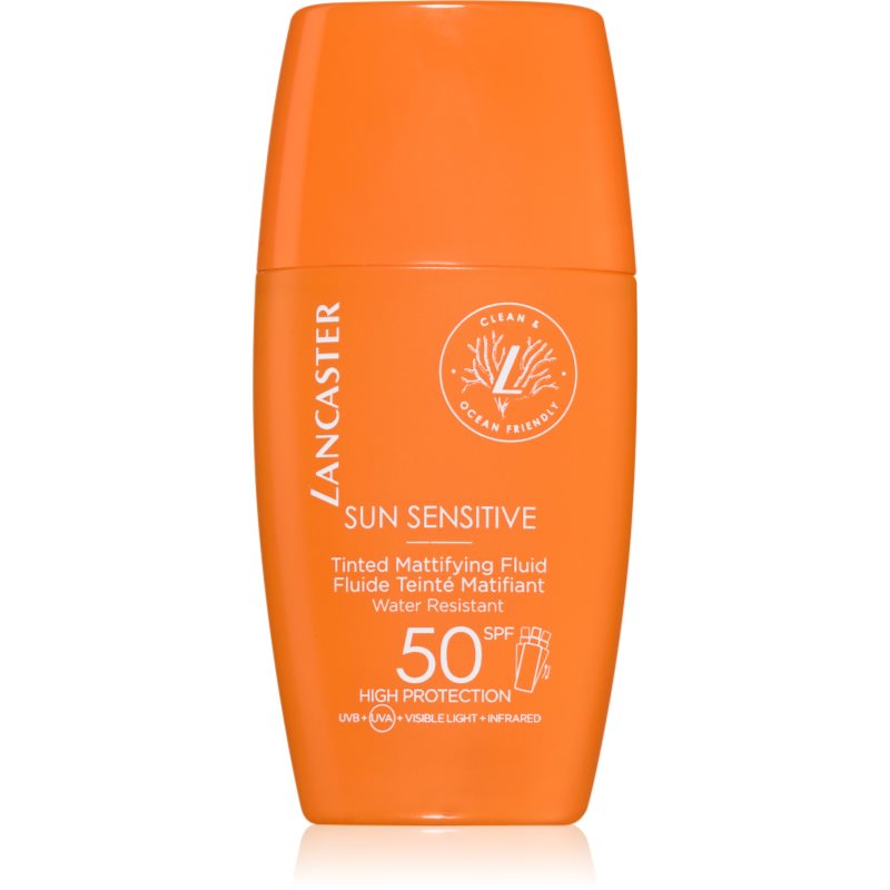 Lancaster Sun Sensitive Tinted Mattifying Fluid mattító emulzió vízálló SPF 50 30 ml-Ár