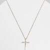 Large Basic Cross Necklace - Gold Colors