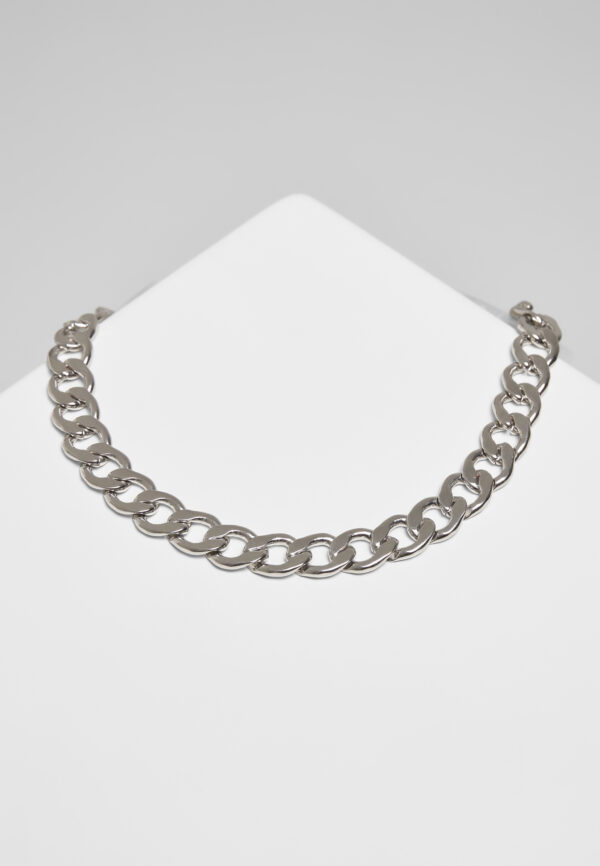 Large Chain Necklace - Silver Color