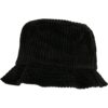 Large corduroy hat black