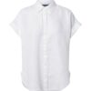 Lauren Ralph Lauren Blúz 'BROONO-SHORT SLEEVE-SHIRT'  fehér