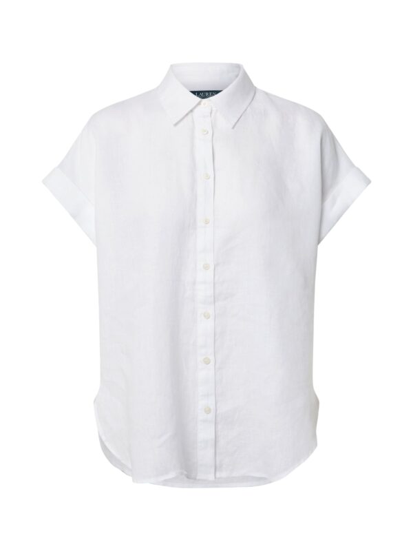 Lauren Ralph Lauren Blúz 'BROONO-SHORT SLEEVE-SHIRT'  fehér