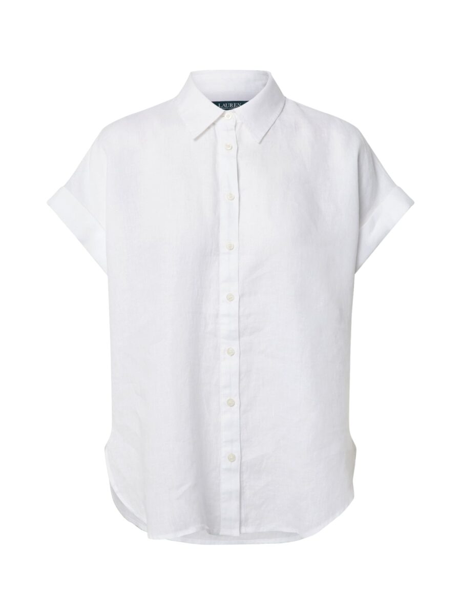 Lauren Ralph Lauren Blúz 'BROONO-SHORT SLEEVE-SHIRT'  fehér