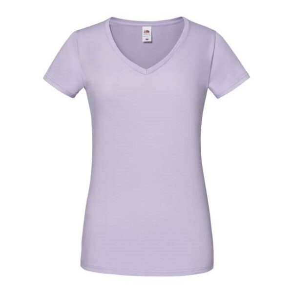 Lavender Women's T-shirt Iconic Vneck Fruit of the Loom