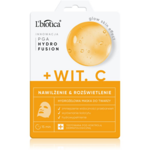 L’biotica PGA Hydro Fusion + Vitamin C intenzív hidrogélmaszk az élénk bőrért 1 db-ár