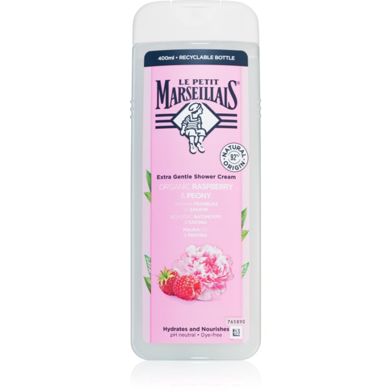 Le Petit Marseillais Raspberry BIO & Peony krémes tusoló gél 400 ml-Ár