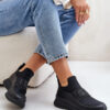 Leather sports shoes black Artiker