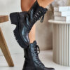 Leather women's insulated workers GOE black