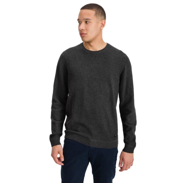 Lee Mikina Alapvető texturált Crew Dark Grey Mele
