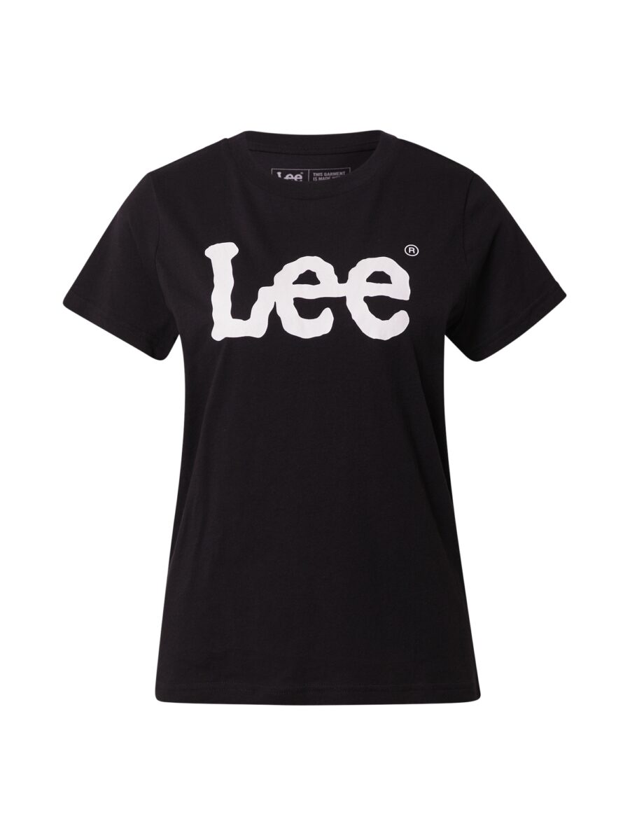 Lee Póló 'LOGO TEE'  fekete / fehér-hu