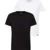 Lee Póló 'TWIN PACK V NECK'  fekete / fehér-Hungary