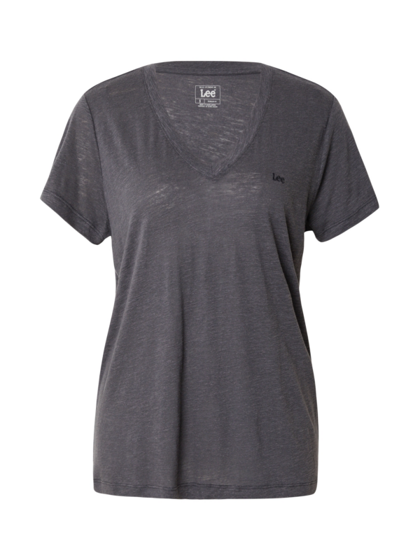 Lee Póló 'V NECK TEE'  fekete melír-Ár